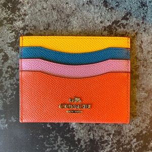 Coach Color block Small Case/Credit Card Holder - mens/womens
